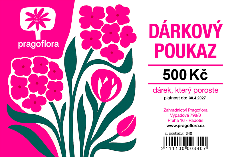 dárkový poukaz Pragoflora